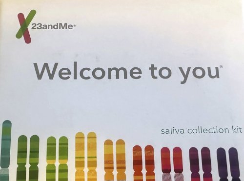This March 25, 2025 photo shows a 23andMe saliva collection kit in Oakland, Calif. (AP Photo/Barbara Ortutay)