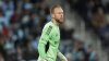 CF Montreal goalkeeper Jonathan Sirois (40) stands near the goal during the second half of an MLS match against Minnesota United in St. Paul, Minn., Saturday, March 1, 2025. (AP Photo/Abbie Parr)