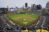 An opening day crowd watches a baseball game between the Pittsburgh Pirates and the New York Yankees at PNC Park in Pittsburgh, Friday, April 4, 2025. (AP Photo/Gene J. Puskar)