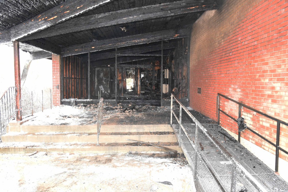 An early morning fire on Thursday destroyed the Grace-St. John’s Anglican Lutheran Church in Carman. (RCMP photo)
