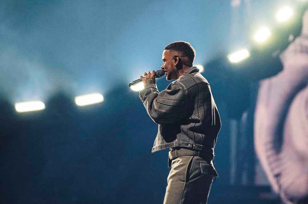 Kane Brown performs at Canada Life Centre Thursday, March 27, 2025. (Dwayne Larson Photo)
