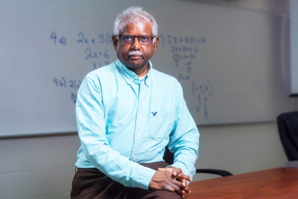 Selvin Peter, associate professor, at University College of the North.