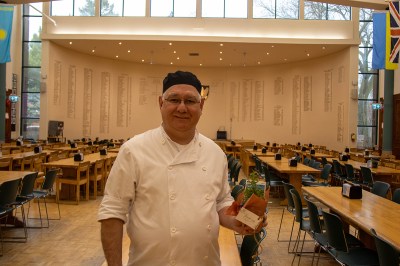 Travis Thomas, chef, food services, at St. John’s-Ravenscourt School.