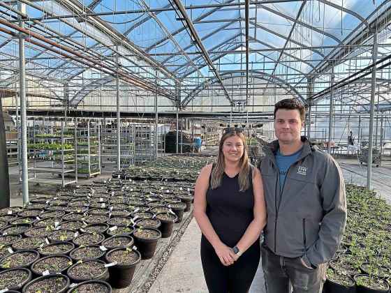 Veronica and Caleb van der Meer, next generation moving on up (Van der Meer Garden Centre)