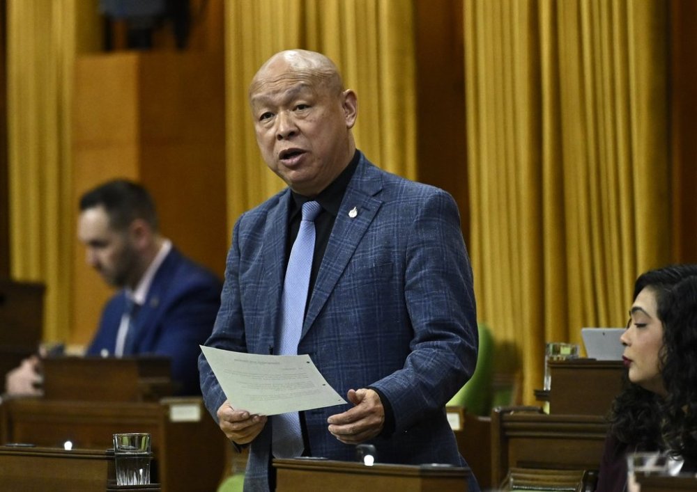Paul Chiang rises during question period in the House of Commons on Parliament Hill in Ottawa on Friday, March 22, 2024. Toronto's former deputy chief of police has replaced Chiang as the Liberal candidate in Markham-Unionville. THE CANADIAN PRESS/Justin Tang