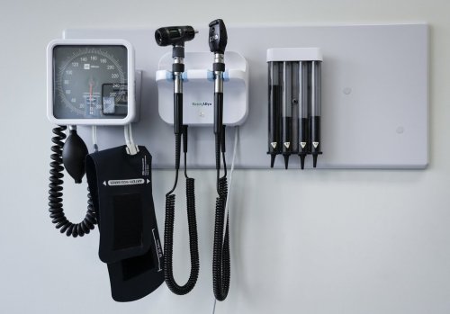 Medical tools are pictured in an exam room at a health clinic in Calgary, Friday, July 14, 2023. THE CANADIAN PRESS/Jeff McIntosh