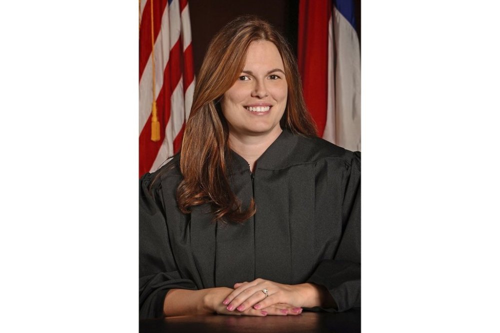 FILE - This undated photo provided by the North Carolina Administrative Office of the Courts in December 2024 shows North Carolina Supreme Court Associate Justice Allison Riggs. (Roger Winstead/North Carolina Administrative Office of the Courts via AP, File)