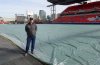 Robert Heggie, director of grounds at MLSE, is shown at BMO Field, in Toronto, Thursday, March 13, 2025, before the removal of the tarp covering the field ahead of Saturday's Toronto FC home opener against the Chicago Fire. THE CANADIAN PRESS/Neil Davidson