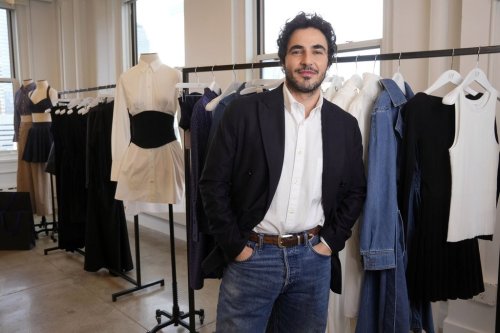 Designer Zac Posen poses for a portrait at the Gap corporate office on Tuesday, March 25, 2025, in New York. (Photo by Charles Sykes/Invision/AP)
