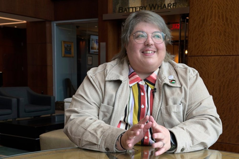 Ash Lazarus Orr, a transgender plaintiff in a lawsuit against the Trump administration's policy that bans the use of the