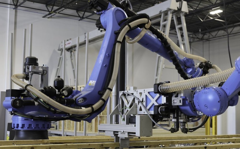 AI-driven robots arms are shown in this handout image at the Canadian artificial intelligence company Promise Robotics 60,000-square-foot warehouse in Calgary. THE CANADIAN PRESS/HO-Promise Robotics. *MANDATORY CREDIT *
