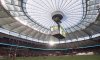 The sun begins to set during the Russia vs Scotland match during the World Rugby Seven Series at B.C. Place in Vancouver, Saturday, March 10, 2018. THE CANADIAN PRESS/Jonathan Hayward