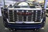 FILE - This is the grill on a GMC Sierra Heavy Duty Denali HD 2500 truck on display at the Pittsburgh International Auto Show in Pittsburgh, Feb. 15, 2024. (AP Photo/Gene J. Puskar, File)