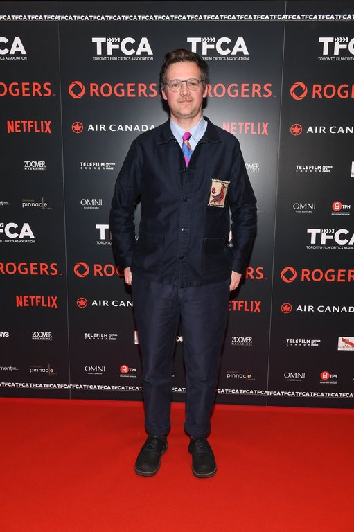 Matthew Rankin poses on the red carpet at the 28th Annual TFCA Awards in Toronto in a Monday, Feb. 24. 2025, handout photo. THE CANADIAN PRESS/HO-George Pimentel, *MANDATORY CREDIT*