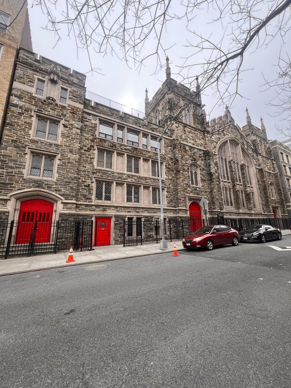 This April 2, 2025 photo provided by the Abyssinian Baptist Church shows the exterior of the Abyssinian Baptist Church, one of the most prominent churches in the Harlem neighborhood of New York. (Robert Owusu/Abyssinian Baptist Church via AP)