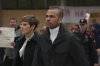 FILE - Brazilian soccer star Dani Alves, right, leaves Brians 2 penitentiary center in Sant Esteve Sesrovires, near Barcelona, northeast, Spain, Monday, March 25, 2024. (AP Photo/Emilio Morenatti, file)