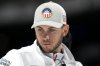U.S. skip Korey Dropkin eyes the stones in the house during his country's game against China at the BKT World Men's Curling Championship in Moose Jaw, Sask., on Sunday, March 30, 2025. THE CANADIAN PRESS/Chris Young
