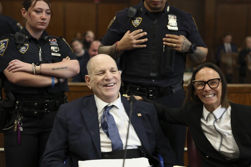Harvey Weinstein appears for a pre-trial hearing at Manhattan Criminal Court on Wednesday, March 12, 2025 in New York. (Michael M. Santiago/Pool Photo via AP)