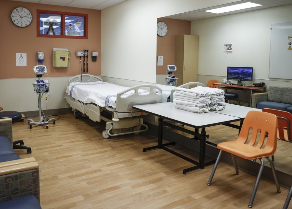 A treatment room is pictured at the Alberta Children's Hospital in Calgary, Alta., Dec. 12, 2023.THE CANADIAN PRESS/Jeff McIntosh
