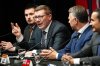 Saskatchewan Premier Scott Moe speaks at a press conference concluding a first ministers meeting in Ottawa on Wednesday, Jan. 15, 2025. Moe says he's concerned with U.S. tariffs on Canadian products but thinks talking with American officials helped Canada avoid a worse outcome. THE CANADIAN PRESS/Sean Kilpatrick