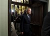 Prime Minister Mark Carney arrives on Parliament Hill in Ottawa, following the tariff announcement from U.S. President Donald Trump, on Wednesday, April 2, 2025. THE CANADIAN PRESS/Justin Tang