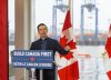Conservative Leader Pierre Poilievre speaks at a news conference in Saint John, N.B., on Monday March 31, 2025. THE CANADIAN PRESS/Michael Hawkins