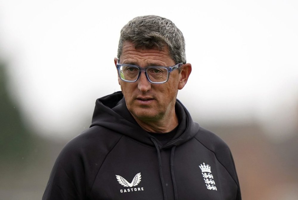 FILE - Head coach of England Women's Cricket Jon Lewis, May 16, 2024. (Bradley Collyer/PA via AP, File)