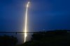 More than half of Canada's provincial and territorial governments buy critical internet and emergency communications services from Starlink — a satellite constellation owned by billionaire Elon Musk. A SpaceX Falcon 9 rocket with a payload of Starlink V2 Mini internet satellites is seen during a time exposure as it lifts off from Launch Complex 40 at the Cape Canaveral Space Force Station in Cape Canaveral, Fla., late Sunday, July 23, 2023. (AP Photo/John Raoux)
