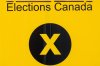 Elections Canada signage near an advance polling station in Ottawa on Friday, April 18, 2025. THE CANADIAN PRESS/Spencer Colby