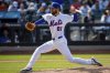 New York Mets pitcher Danny Young (81) throws during the seventh inning of a baseball game against the St. Louis Cardinals, Sunday, April 20, 2025, in New York. (AP Photo/Angelina Katsanis)