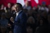 Conservative Leader Pierre Poilievre speaks to supporters at a rally in Woolwich, Ont., on Thursday, April 10, 2025. THE CANADIAN PRESS/Nick Iwanyshyn