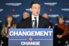 Conservative Party leader Pierre Poilievre speaks during a federal election campaign stop in Montreal, Tuesday, April 15, 2025. THE CANADIAN PRESS/Graham Hughes