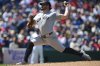 New York Yankees starting pitcher Carlos Rodon delivers during the fourth inning of a baseball game against the Cleveland Guardians, Wednesday, April 23, 2025, in Cleveland. (AP Photo/David Dermer)