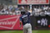 Tampa Bay Rays' Jonathan Aranda reacts after hitting a solo home run during the third inning of a baseball game against the New York Yankees, Sunday, May 4, 2025, in New York. (AP Photo/Seth Wenig)
