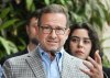 Bloc Quebecois leader Yves-Francois Blanchet speaks during a federal election campaign stop in Montreal, Tuesday, April 15, 2025. THE CANADIAN PRESS/Graham Hughes