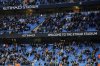 A view of the grandstand at the Etihad Stadium, not fully occupied, during the English Premier League soccer match between Manchester City and Leicester City in Manchester, England, Wednesday, April 2, 2025. (AP Photo/Dave Thompson)