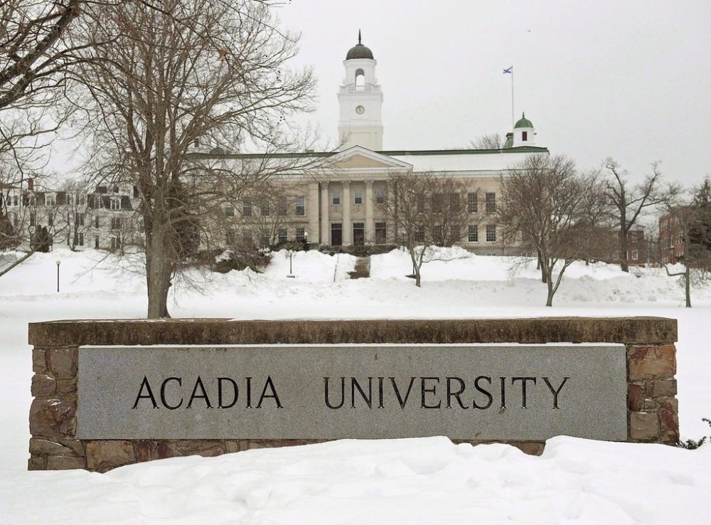 Acadia University is seen in Wolfville, N.S., on Feb. 13, 2015. THE CANADIAN PRESS/Andrew Vaughan