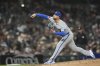 Kansas City Royals pitcher Lucas Erceg throws against the Detroit Tigers in the seventh inning during a baseball game, Friday, April 18, 2025, in Detroit. (AP Photo/Paul Sancya)
