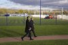FILE -Antoine Arnault, of the French luxury group LVMH, left, and Paris FC football club owner Pierre Ferracci, arrive to give a press conference, in Orly, south of Paris, Nov. 20, 2024. (AP Photo/Thibault Camus, File)