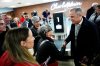 Liberal Leader Mark Carney meets supporters as he arrives at the Charlottetown, Prince Edward Island airport on Sunday, April 20, 2025. THE CANADIAN PRESS/Sean Kilpatrick