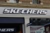 FILE - A Skechers sign is shown in San Francisco, March 17, 2024. (AP Photo/Jeff Chiu, file)