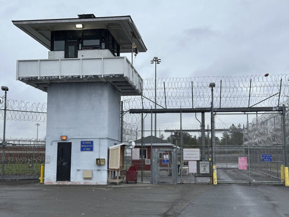 The Mid-State Correctional Facility in Marcy, N.Y. is shown on Wednesday, April 16, 2025 (AP Photo/Michael Hill)