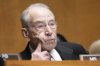 Sen. Chuck Grassley, R-Iowa, listens as U.S. Trade Representative Jamieson Greer testifies before the Senate Finance Committee on Capitol Hill in Washington, Tuesday, April 8, 2025. (AP Photo/Mark Schiefelbein)