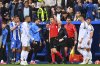 Real Madrid's Kylian Mbappe, 3rd left is shown a red card by the referee during a Spanish La Liga soccer match between Alaves and Real Madrid at the Mendizorroza stadium in Vitoria, Spain, Sunday April 13, 2025. (AP Photo/Miguel Oses)