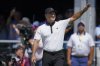 FILE - International team captain Trevor Immelman waves toward the gallery before a foursomes match at the Presidents Cup golf tournament at the Quail Hollow Club, Sept. 22, 2022, in Charlotte, N.C. (AP Photo/Julio Cortez, file)