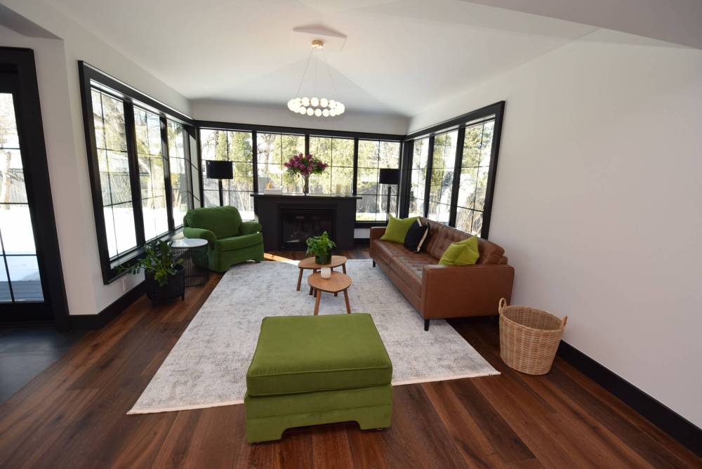 TODD LEWYS / FREE PRESS
The four-season sunroom, located at the back of the home, is a light-filled space perfect for chilling or visiting with company.