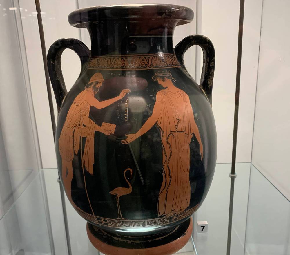 Pam Frampton photo
An ancient vase records the bestowing of jewelry.