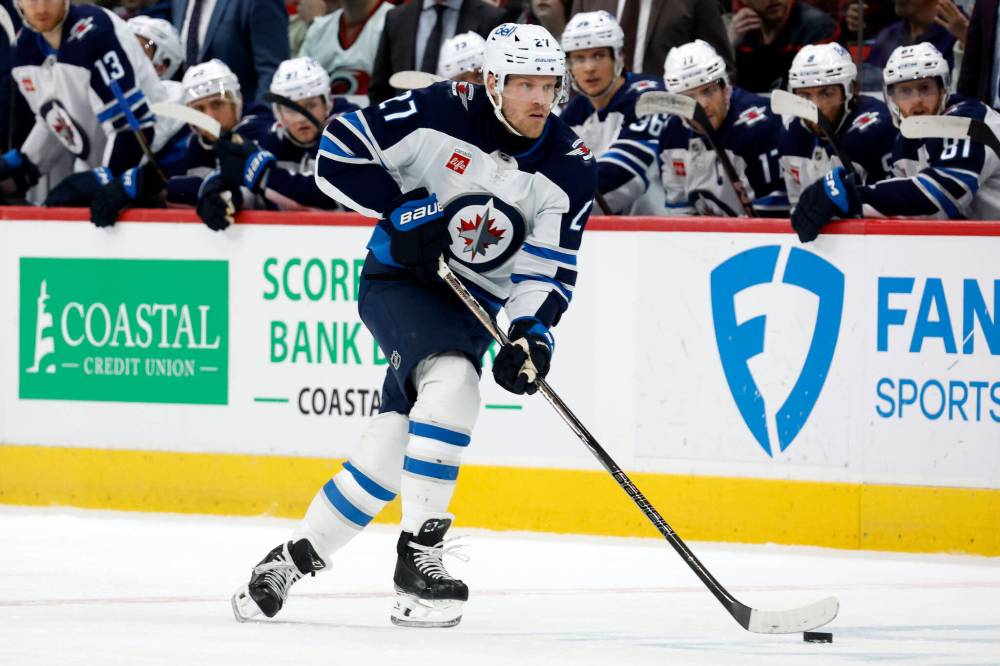 KARL DEBLAKER / THE ASSOCIATED PRESS FILES
Winnipeg Jets winger Nikolaj Ehlers has adapted to the recent shift in his role on the team with flying colours.