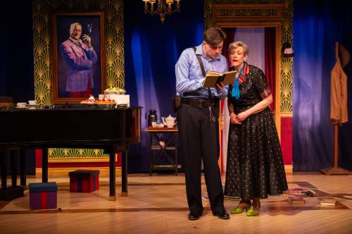 Dylan Hewlett
                                Duncan Cox and Melanie Whyte are on the hunt of a killer in the latest RMTC whodunnit.