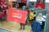 BROOK JONES/FREE PRESS
                                Liberal candidate in the federal riding of St. Boniface-St. Vital Ginette Lavack, 50, holds a large election lawn sign as campaign volunteers work the phones at her campaign office at 283 Tache Ave. in Winnipeg, Man., Thursday, April 3, 2025. The 45th federal general election is slated for Monday, April 28, 2025.